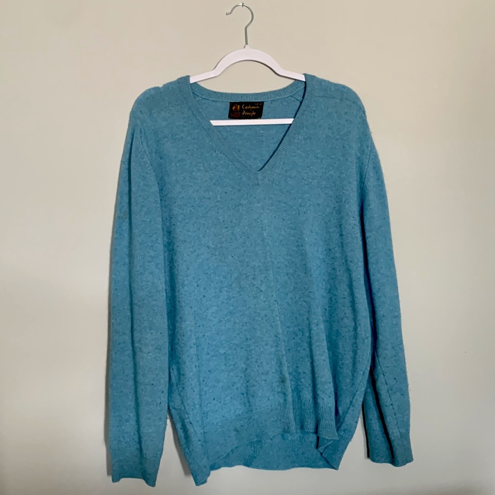 Light Blue Cashmere Sweater